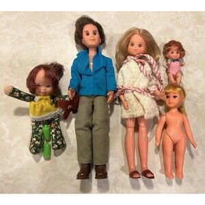 Vtg 1973 Sunshine Family Honey Hill Bunch Steve Steffie Baby Sweet Clothes Shoes
